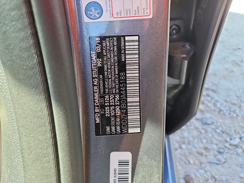 Aukcja sprzedaży 2018 Mercedes-benz E, vin: WDDZF4JB0JA445188, numer aukcji: 65048006