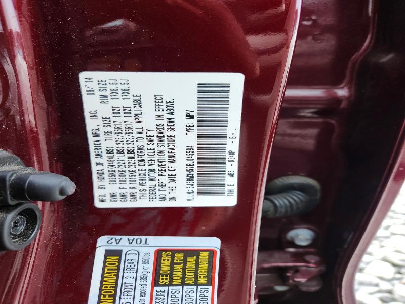 Aukcja sprzedaży 2014 Honda Cr-v, vin: 5J6RM3H57EL045594, numer aukcji: 63728216