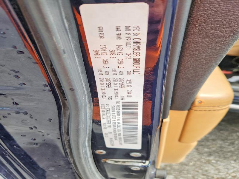 Продаж на аукціоні авто 2012 Dodge Durango, vin: 1C4SDJETXCC278820, номер лоту: 64248186
