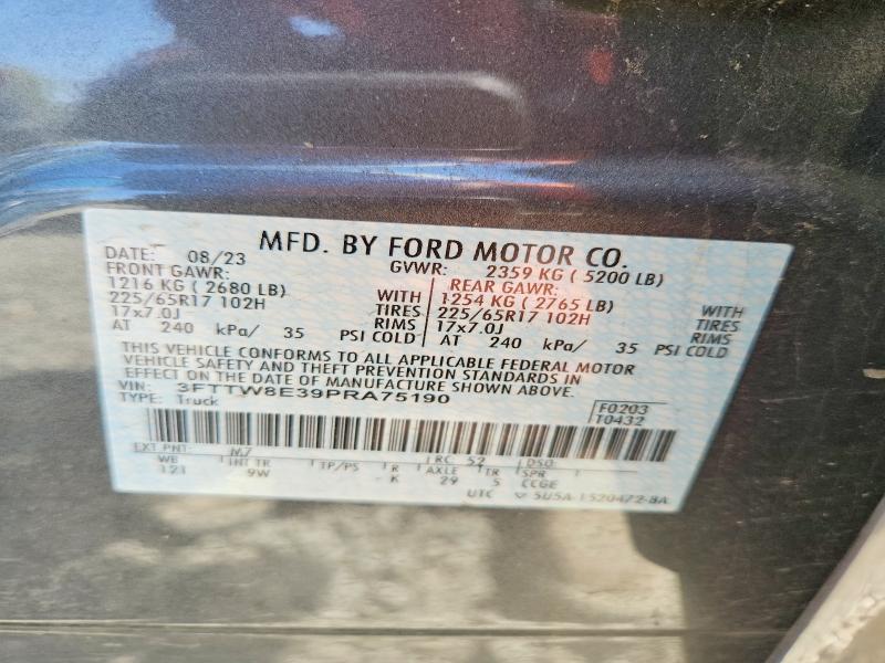 Aukcja sprzedaży 2023 Ford Maverick, vin: 3FTTW8E39PRA75190, numer aukcji: 65520586