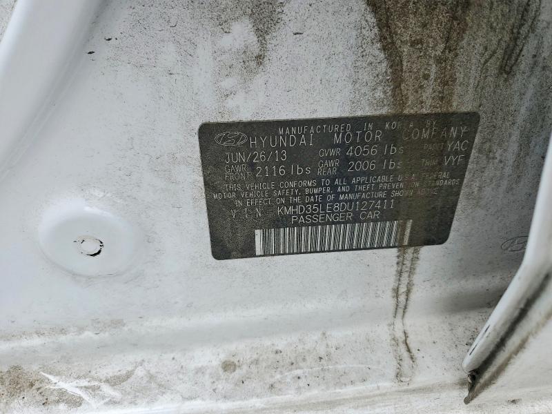 2013 Hyundai Elantra Gt მანქანა იყიდება აუქციონზე, vin: KMHD35LE8DU127411, აუქციონის ნომერი: 65849336