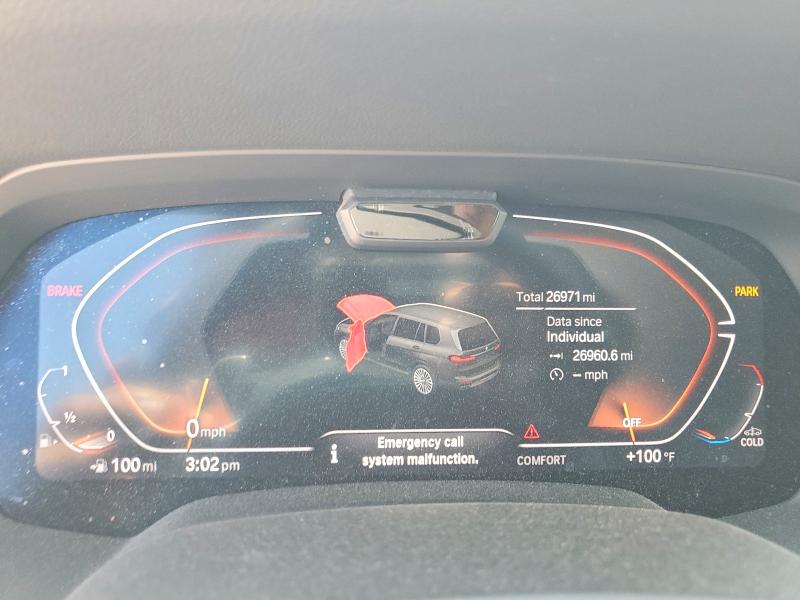 61947796 :رقم المزاد ، 5UXCW2C02N9J14750 vin ، 2022 Bmw X7 مزاد بيع