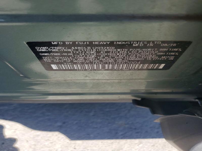 65665556 :رقم المزاد ، JF2SJABC1HH462004 vin ، 2017 Subaru Forester مزاد بيع