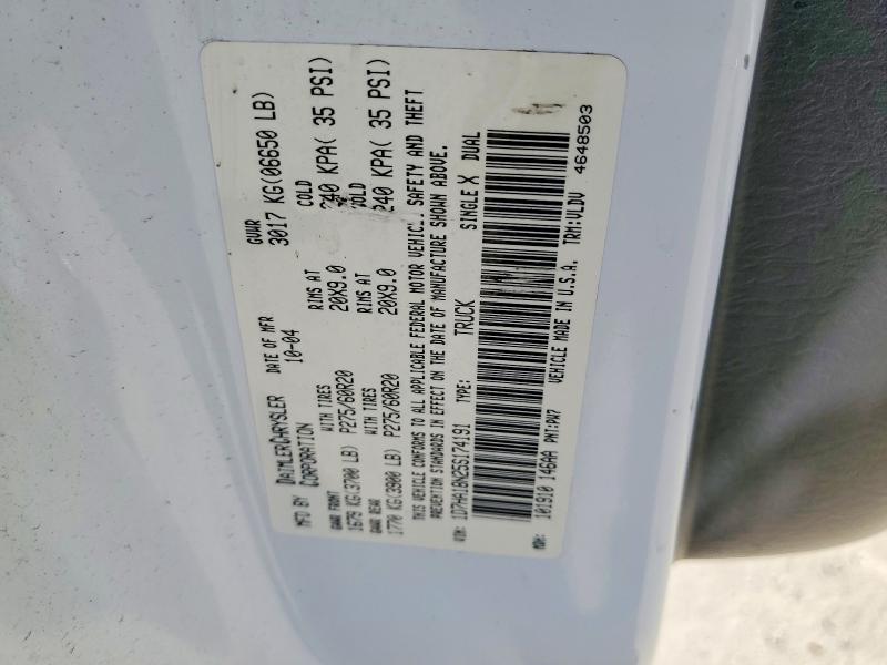 Auction sale of the 2005 Dodge Ram 1500, vin: 1D7HA18N25S174191, lot number: 64585246