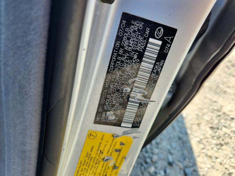 Продажа на аукционе авто 2005 Lexus Es, vin: JTHBA30G055057019, номер лота: 63327296