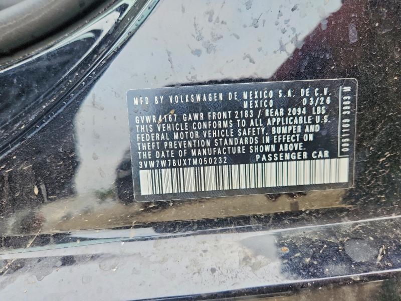 64425986 :رقم المزاد ، 3VW7W7BUXTM050232 vin ، 2026 Volkswagen Jetta مزاد بيع