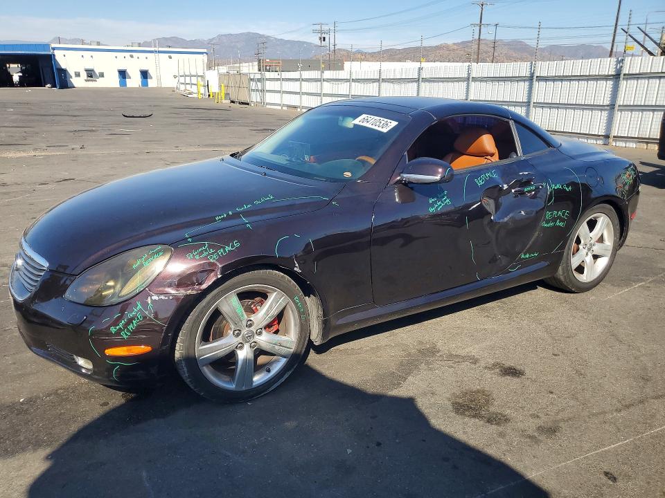 66410536 :رقم المزاد ، JTHFN48Y350062480 vin ، 2005 Lexus Sc مزاد بيع