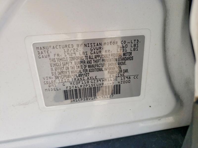 65805836 :رقم المزاد ، 3N1CP5BV1PL491127 vin ، 2023 Nissan Kicks مزاد بيع