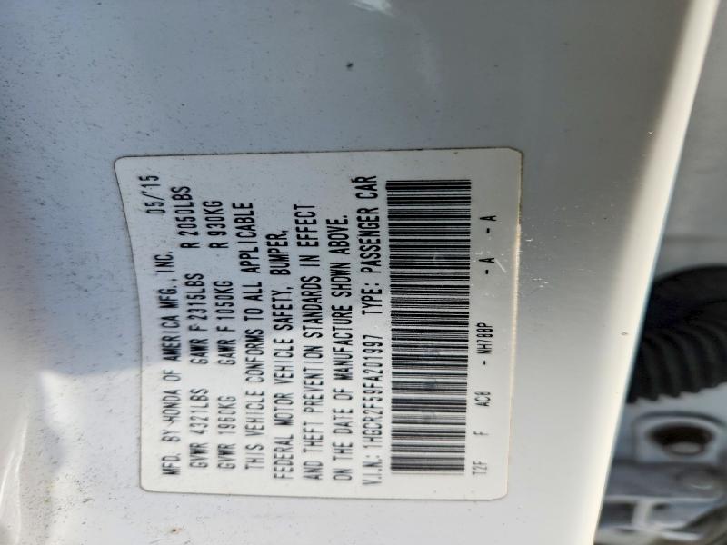 Aukcja sprzedaży 2015 Honda Accord, vin: 1HGCR2F59FA201997, numer aukcji: 64096446