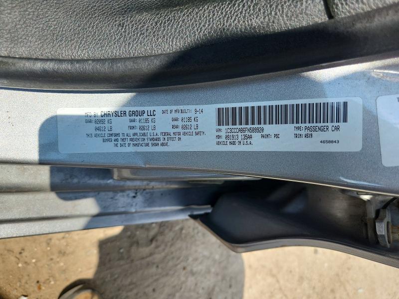 Aukcja sprzedaży 2015 Chrysler 200, vin: 1C3CCCAB6FN589920, numer aukcji: 63373706