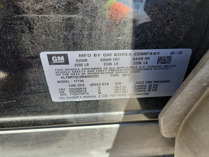 Продаж на аукціоні авто 2021 Chevrolet Trailblazer, vin: KL79MTSL0MB065202, номер лоту: 66378786
