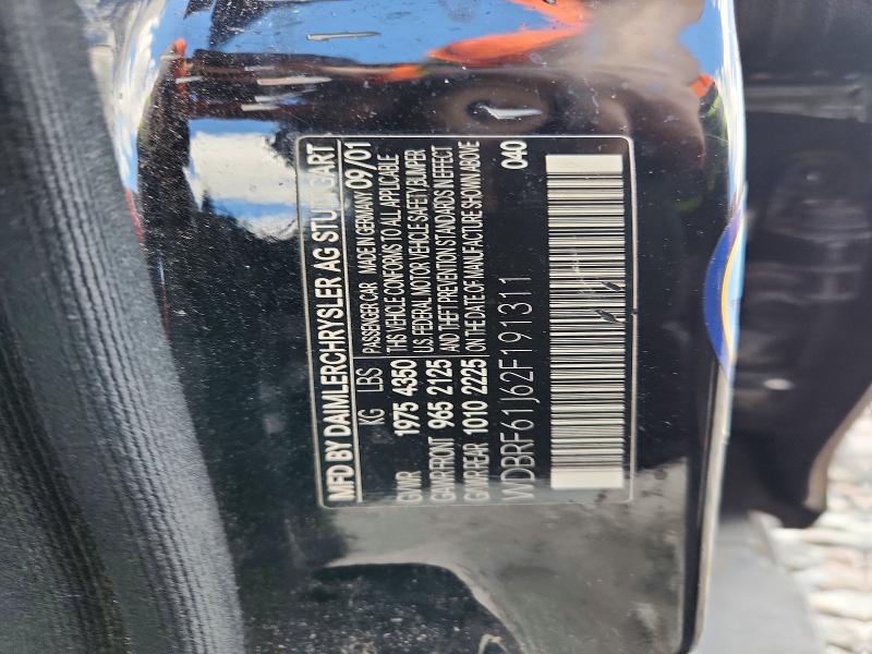 Продаж на аукціоні авто 2002 Mercedes-benz C, vin: WDBRF61J62F191311, номер лоту: 66608256