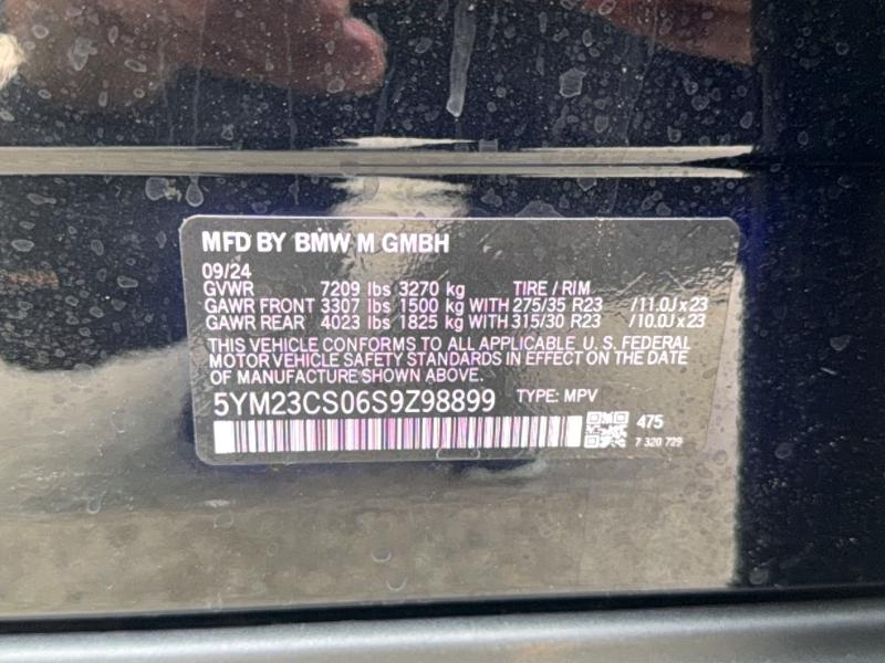 Aukcja sprzedaży 2025 Bmw Xm, vin: 5YM23CS06S9Z98899, numer aukcji: 64320036