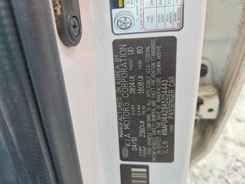 Aukcja sprzedaży 2010 Kia Forte, vin: KNAFU4A29A5254443, numer aukcji: 63521736