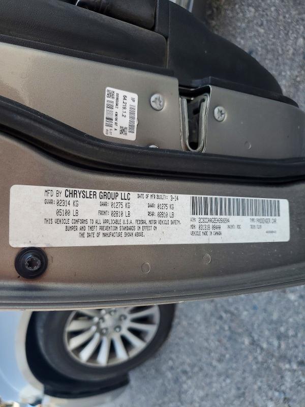 2014 Chrysler 300 მანქანა იყიდება აუქციონზე, vin: 2C3CCAAG2EH260204, აუქციონის ნომერი: 63524496