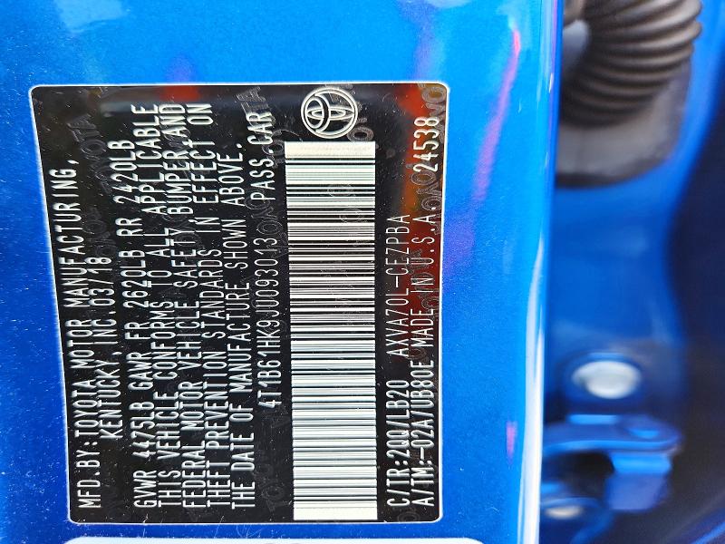 Продаж на аукціоні авто 2018 Toyota Camry, vin: 4T1B61HK9JU093013, номер лоту: 65888096