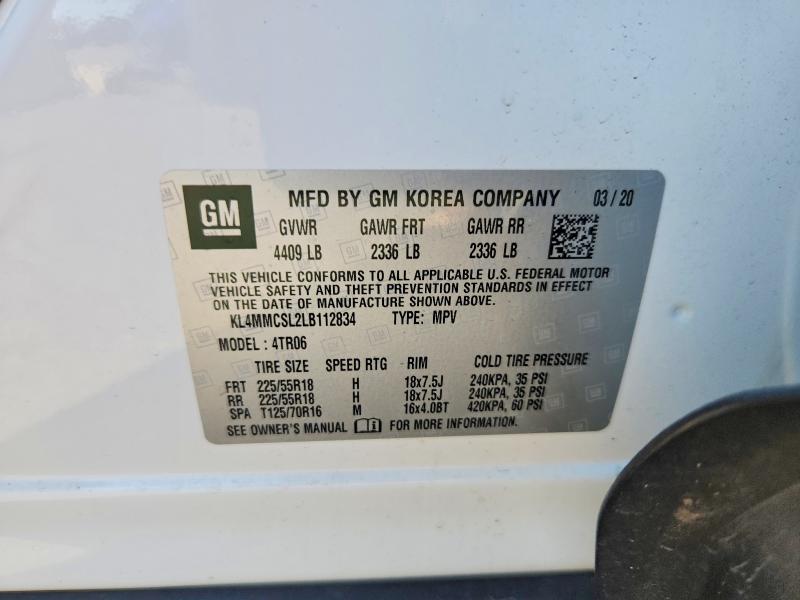 Продаж на аукціоні авто 2020 Buick Encore Gx, vin: KL4MMCSL2LB112834, номер лоту: 63146376