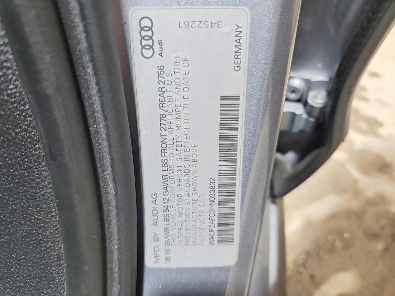 Aukcja sprzedaży 2017 Audi A6, vin: WAUF2AFC0HN033832, numer aukcji: 61427576