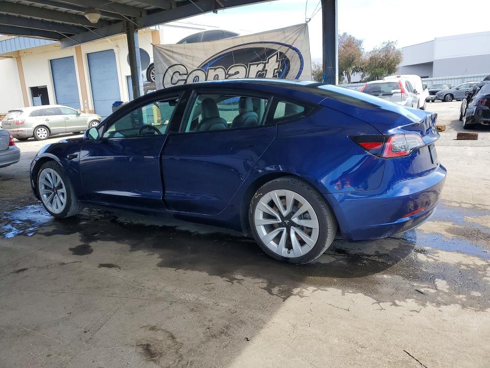65703656 :رقم المزاد ، 5YJ3E1EAXNF143469 vin ، 2022 Tesla Model 3 مزاد بيع