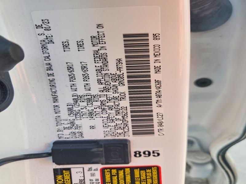 Aukcja sprzedaży 2023 Toyota Tacoma, vin: 3TMCZ5AN3PM562122, numer aukcji: 63707416