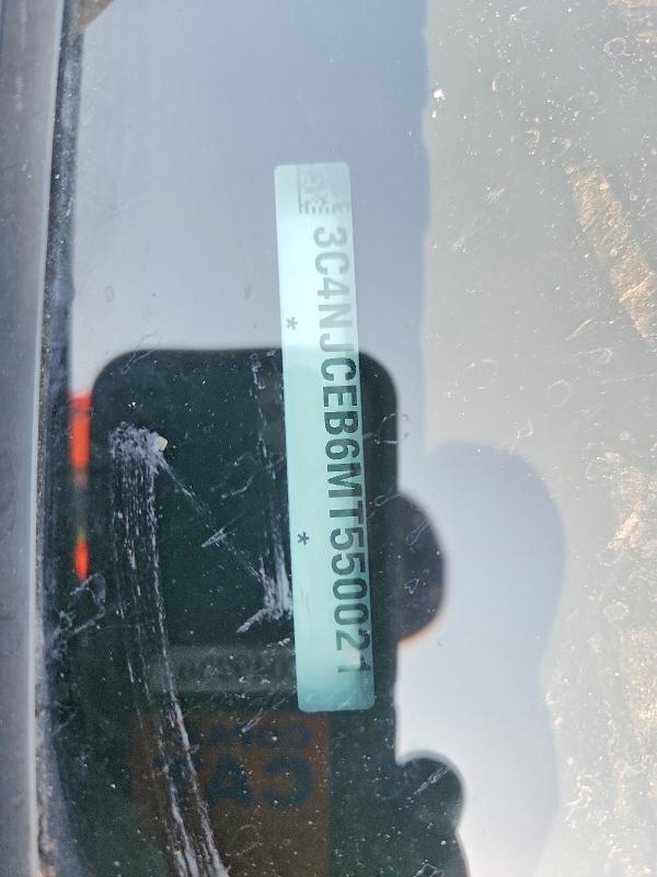 66702376 :رقم المزاد ، 3C4NJCEB6MT550021 vin ، 2021 Jeep Compass مزاد بيع
