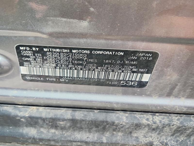 Продажа на аукционе авто 2018 Mitsubishi Eclipse Cross, vin: JA4AT5AA9JZ039192, номер лота: 64640996