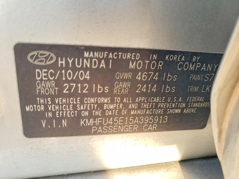 Продажа на аукционе авто 2005 Hyundai Xg, vin: KMHFU45E15A395913, номер лота: 65080506