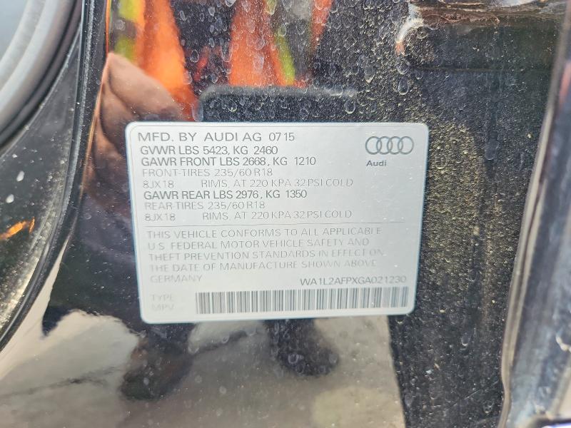 64945646 :رقم المزاد ، WA1L2AFPXGA021230 vin ، 2016 Audi Q5 مزاد بيع