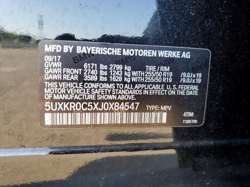 Aukcja sprzedaży 2018 Bmw X5, vin: 5UXKR0C5XJ0X84547, numer aukcji: 66307966