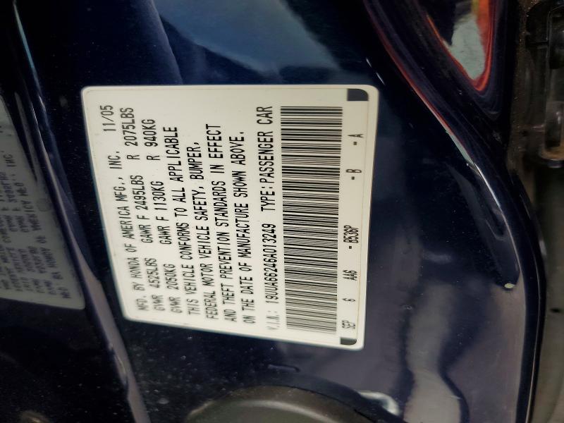Продажа на аукционе авто 2006 Acura 3.2tl, vin: 19UUA66246A013249, номер лота: 63753966