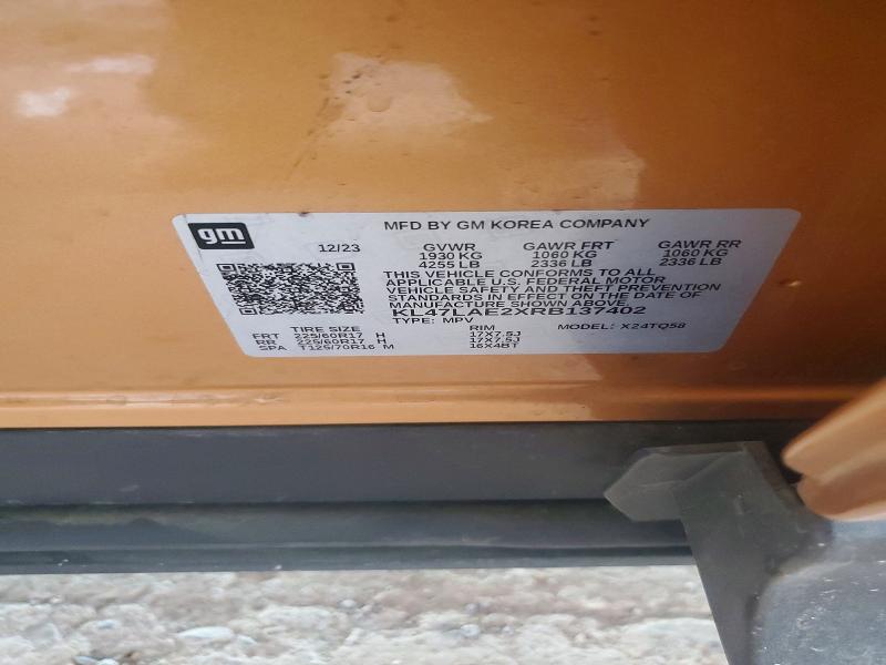2024 Buick Envista მანქანა იყიდება აუქციონზე, vin: KL47LAE2XRB137402, აუქციონის ნომერი: 65382386
