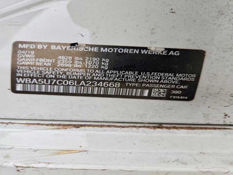 Продаж на аукціоні авто 2020 Bmw M340i, vin: WBA5U7C06LA234668, номер лоту: 63105376