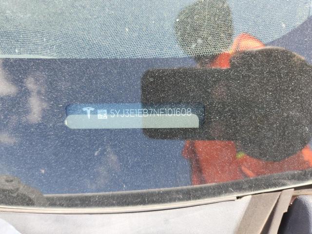 65103726 :رقم المزاد ، 5YJ3E1EB7NF101608 vin ، 2022 Tesla Model 3 مزاد بيع