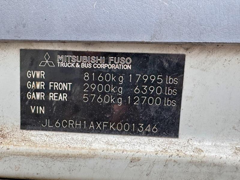 Продажа на аукционе авто 2015 Mitsubishi Fuso Truck Of America Inc Fe, vin: JL6CRH1AXFK001346, номер лота: 65593376