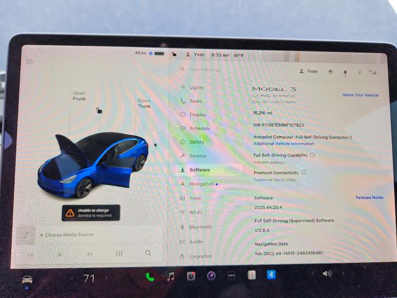 66307036 :رقم المزاد ، 5YJ3E1EB8NF107823 vin ، 2022 Tesla Model 3 مزاد بيع