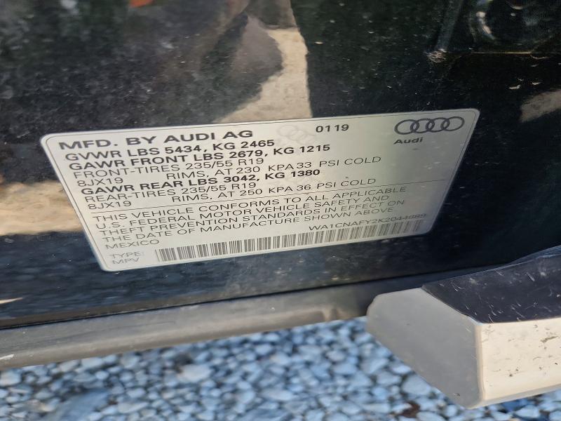 Продажа на аукционе авто 2019 Audi Q5, vin: WA1CNAFY2K2044889, номер лота: 61646286