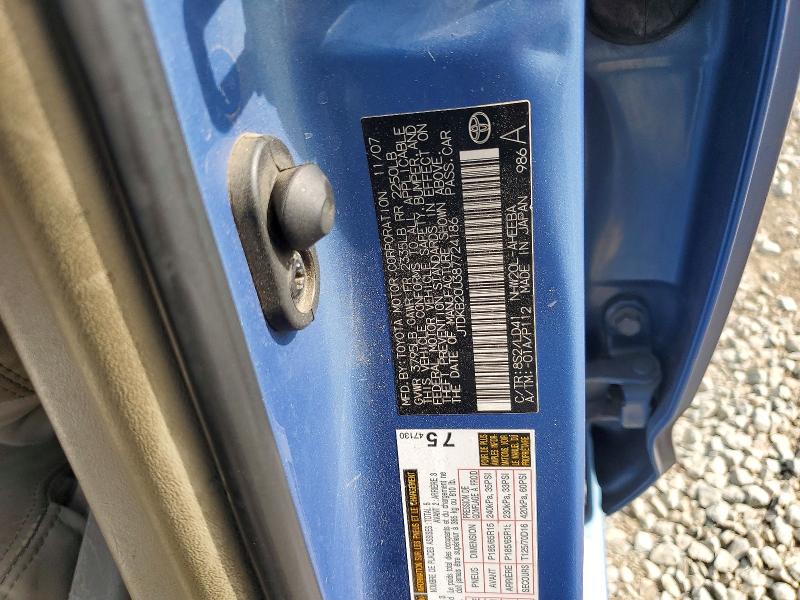 66807946 :رقم المزاد ، JTDKB20U387724186 vin ، 2008 Toyota Prius مزاد بيع
