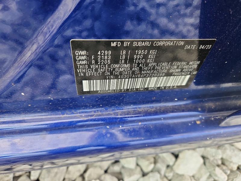 63321136 :رقم المزاد ، 4S3GTAV64P3720399 vin ، 2023 Subaru Impreza مزاد بيع