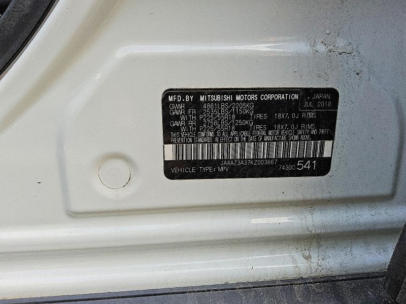 Aukcja sprzedaży 2019 Mitsubishi Outlander, vin: JA4AZ3A37KZ003667, numer aukcji: 66465116