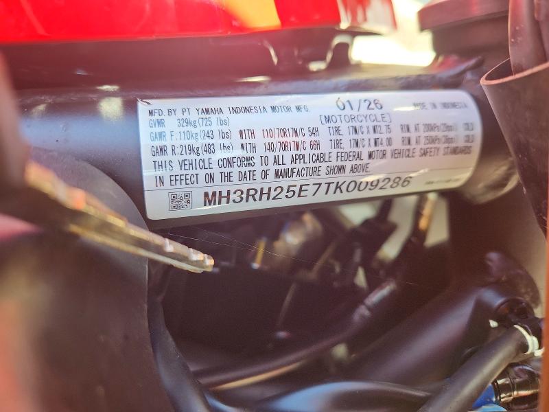 Aukcja sprzedaży 2026 Yamaha Yfz320, vin: MH3RH25E7TK009286, numer aukcji: 66202316