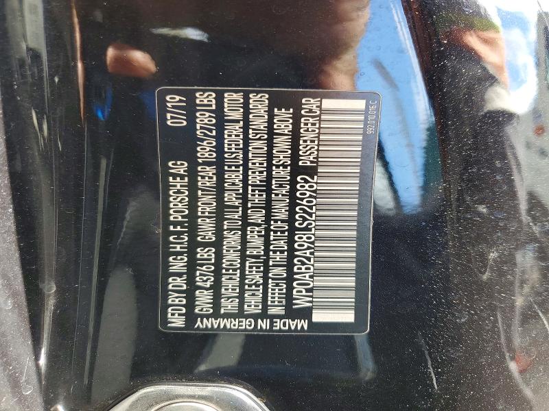 Продаж на аукціоні авто 2020 Porsche 911, vin: WP0AB2A98LS226982, номер лоту: 66738126