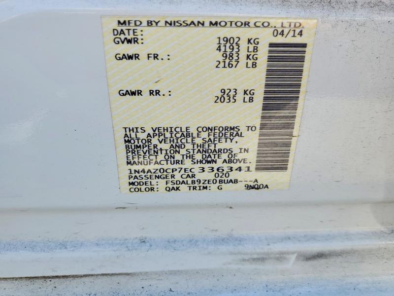 Aukcja sprzedaży 2014 Nissan Leaf, vin: 1N4AZ0CP7EC336341, numer aukcji: 64656956