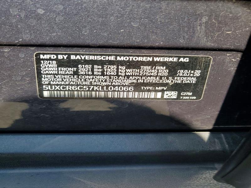 Продаж на аукціоні авто 2019 Bmw X5, vin: 5UXCR6C57KLL04066, номер лоту: 66380216