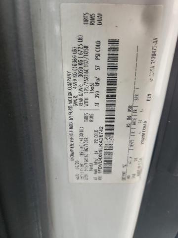 Продажа на аукционе авто 2020 Ford Transit, vin: 1FDVU4X85LKA26742, номер лота: 64427086