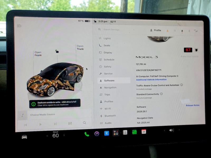 Aukcja sprzedaży 2022 Tesla Model 3, vin: 5YJ3E1EA2NF190771, numer aukcji: 66804916