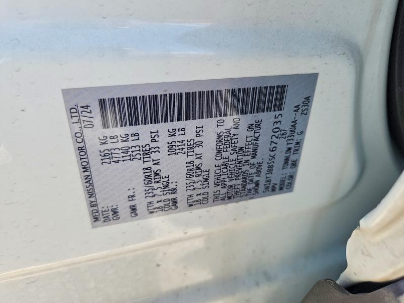 Aukcja sprzedaży 2025 Nissan Rogue, vin: 5N1BT3BB5SC672035, numer aukcji: 64266656