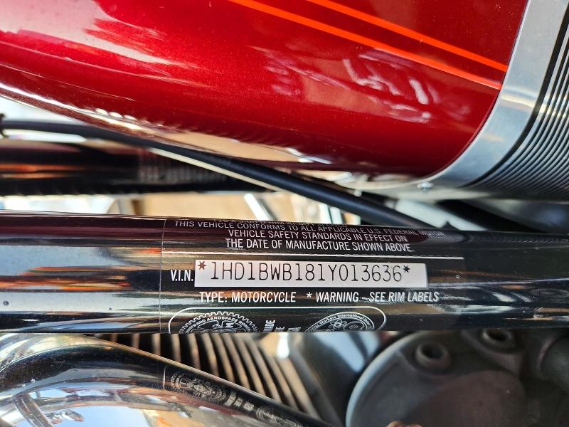 64983776 :رقم المزاد ، 1HD1BWB181Y013636 vin ، 2001 Harley-davidson Flstci مزاد بيع