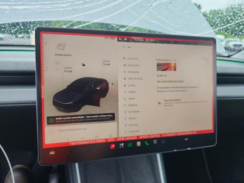 Aukcja sprzedaży 2026 Tesla Model Y, vin: 7SAYGDEE0TA378562, numer aukcji: 62338136