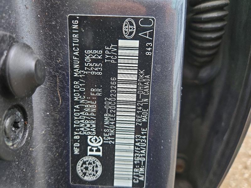 2013 Toyota Corolla Matrix მანქანა იყიდება აუქციონზე, vin: 2T1KU4EE2DC023266, აუქციონის ნომერი: 64903066