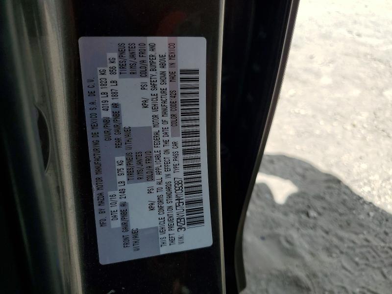 65739096 :رقم المزاد ، 3MZBN1U75HM109387 vin ، 2017 Mazda 3 مزاد بيع